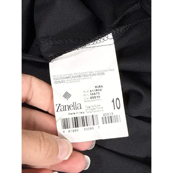 Zanella Black Wide-Leg Pants - Picture 12 of 15